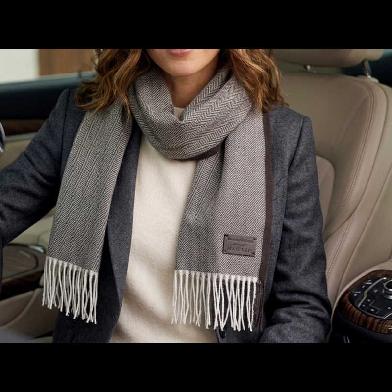 Maserati Scarf Ermenegildo Zegna Made in Italy Beige / Brown ZZW80