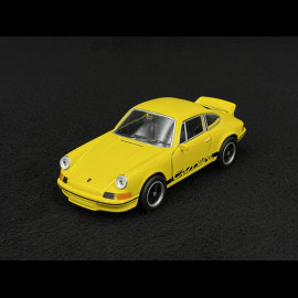 Porsche 911 Carrera RS 2.7 1973 Yellow / Black Stripes Friction Toy 1/38 Welly MAP01091124