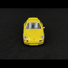 Porsche 911 Carrera RS 2.7 1973 Yellow / Black Stripes Friction Toy 1/38 Welly MAP01091124