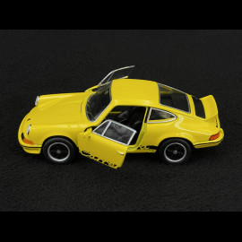 Porsche 911 Carrera RS 2.7 1973 Gelb / Schwarze Streifen Reibungsspielzeug 1/38 Welly MAP01091124