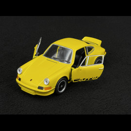 Porsche 911 Carrera RS 2.7 1973 Gelb / Schwarze Streifen Reibungsspielzeug 1/38 Welly MAP01091124