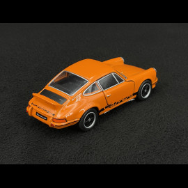 Porsche 911 Carrera RS 2.7 1973 Orange / Schwarze Streifen Reibungsspielzeug 1/38 Welly MAP01091124