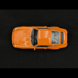Porsche 911 Carrera RS 2.7 1973 Orange / Schwarze Streifen Reibungsspielzeug 1/38 Welly MAP01091124