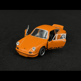 Porsche 911 Carrera RS 2.7 1973 Orange / Black Stripes Friction Toy 1/38 Welly MAP01091124