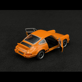Porsche 911 Carrera RS 2.7 1973 Orange / Black Stripes Friction Toy 1/38 Welly MAP01091124