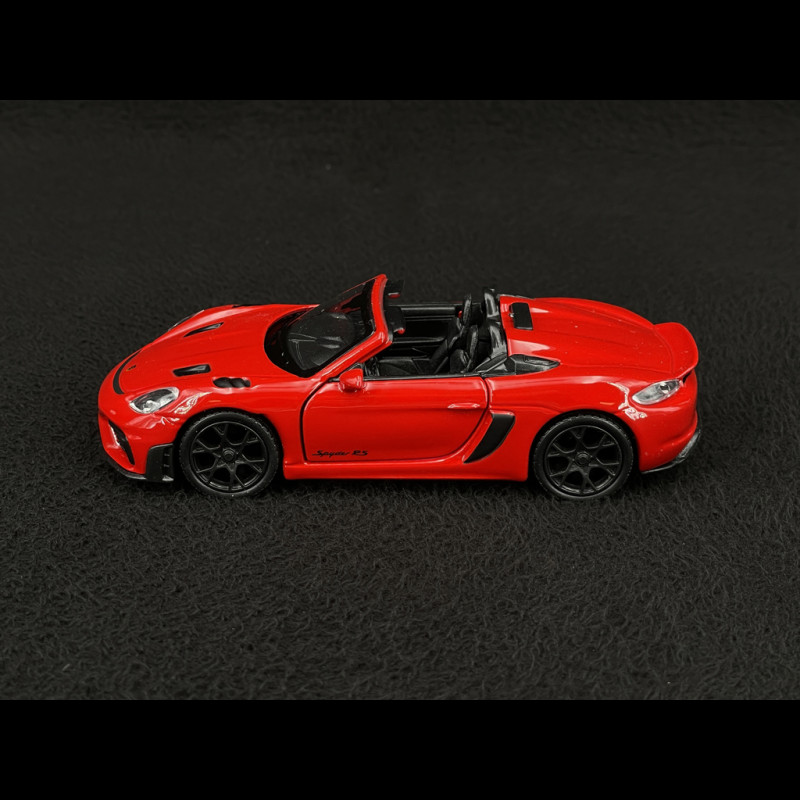 Porsche 718 Spyder RS Typ 982 2023 Rot Reibungsspielzeug 1/38 Welly MAP01072025