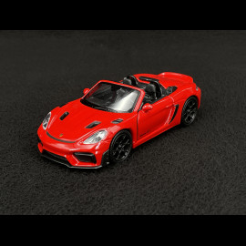Porsche 718 Spyder RS Typ 982 2023 Rot Reibungsspielzeug 1/38 Welly MAP01072025