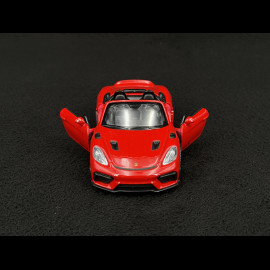 Porsche 718 Spyder RS Typ 982 2023 Rot Reibungsspielzeug 1/38 Welly MAP01072025