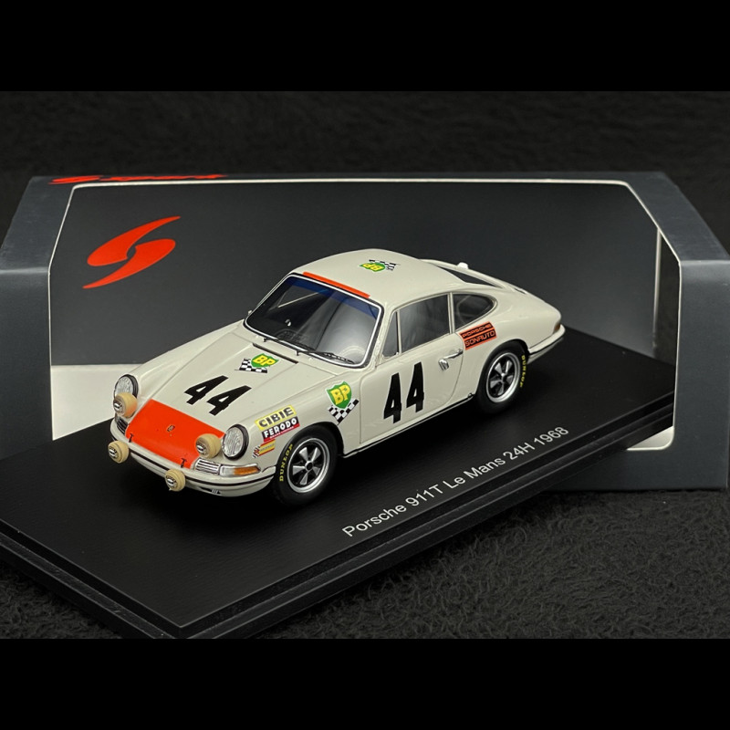 Porsche 911T n° 44 24h Le Mans 1968 1/43 Spark S9739