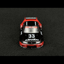 Nissan Skyline GT-R R33 Kaido Works Advan Black / Red 1/64 Mini GT KHMG191