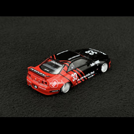 Nissan Skyline GT-R R33 Kaido Works Advan Schwarz / Rot 1/64 Mini GT KHMG191