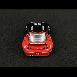 Nissan Skyline GT-R R33 Kaido Works Advan Black / Red 1/64 Mini GT KHMG191