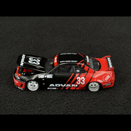 Nissan Skyline GT-R R33 Kaido Works Advan Schwarz / Rot 1/64 Mini GT KHMG191