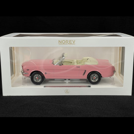 Ford Mustang Convertible 1965 Pink 1/18 Norev 182812