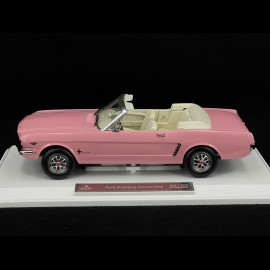 Ford Mustang Convertible 1965 Pink 1/18 Norev 182812