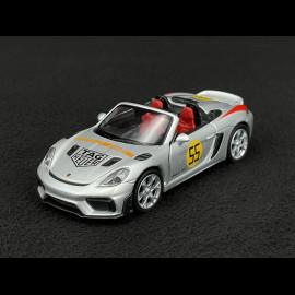 Porsche 718 Spyder RS Type 982 Panamericana n° 55 2023 Silver Friction Toy 1/38 Welly MAP01071825