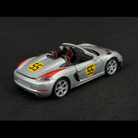 Porsche 718 Spyder RS Typ 982 Panamericana n° 55 2023 Silber Reibungsspielzeug 1/38 Welly MAP01071825