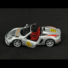Porsche 718 Spyder RS Typ 982 Panamericana n° 55 2023 Silber Reibungsspielzeug 1/38 Welly MAP01071825