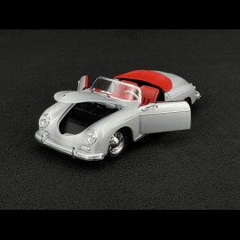 Porsche 356 A Speedster 1956 Silver / Red 1/24 Welly MAP02436623