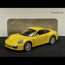 Porsche 911 Carrera S Type 991 2011 Yellow Friction Toy 1/38 Welly MAP01024015