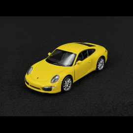 Porsche 911 Carrera S Type 991 2011 Yellow Friction Toy 1/38 Welly MAP01024015