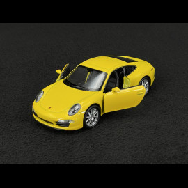 Porsche 911 Carrera S Type 991 2011 Yellow Friction Toy 1/38 Welly MAP01024015