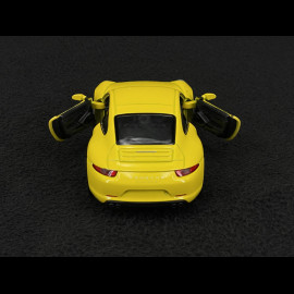 Porsche 911 Carrera S Type 991 2011 Yellow Friction Toy 1/38 Welly MAP01024015