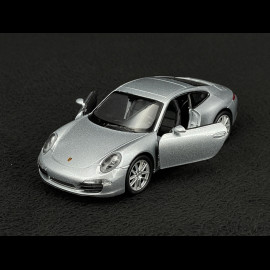 Porsche 911 Carrera S Type 991 2011 Silver Friction Toy 1/38 Welly MAP01024015