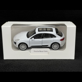 Porsche Macan Turbo 2019 White Friction Toy 1/38 Welly MAP01024015