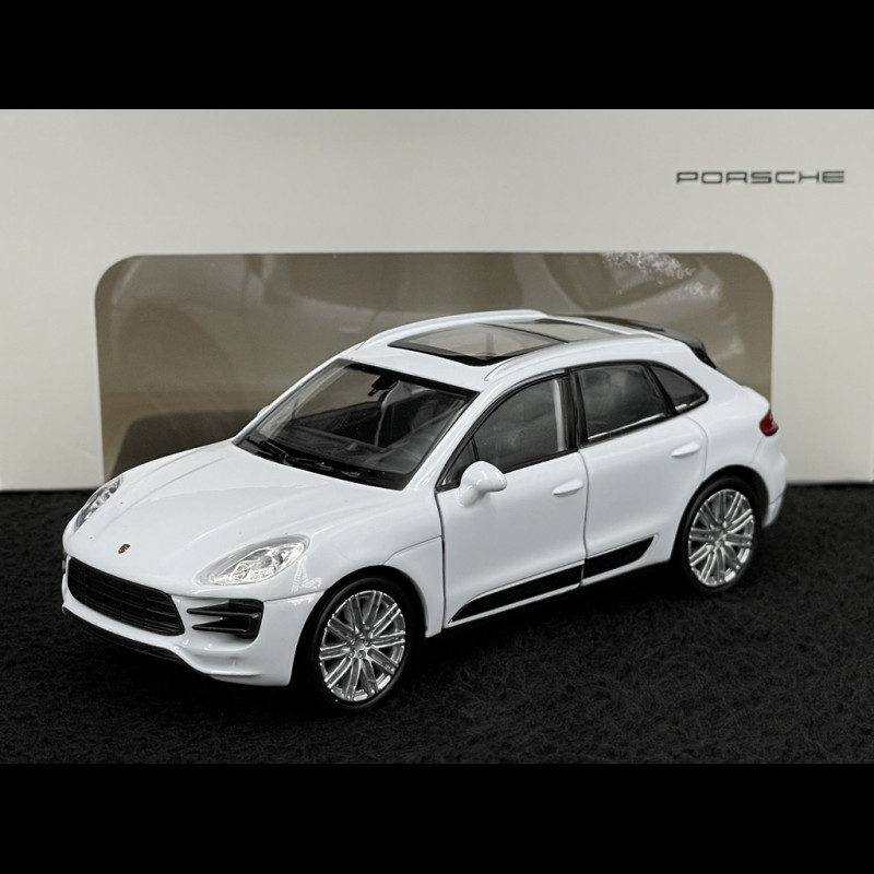 Porsche Macan Turbo 2019 White Friction Toy 1/38 Welly MAP01024015