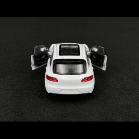 Porsche Macan Turbo 2019 White Friction Toy 1/38 Welly MAP01024015