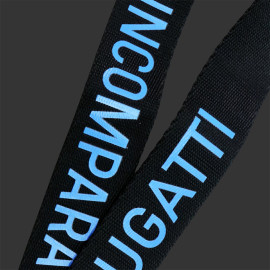Bugatti Keychain Lanyard Black / Blue BU124U802BK99