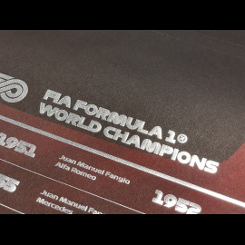 Maserati Poster 250F 50S 70 Years F1 Red 920029579