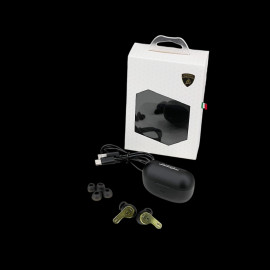 Lamborghini Earphones Bluetooth Matte Black / Metallic Green GRS22005