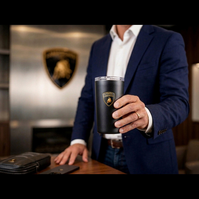 Lamborghini Thermal Mug Matte Black GRS22009