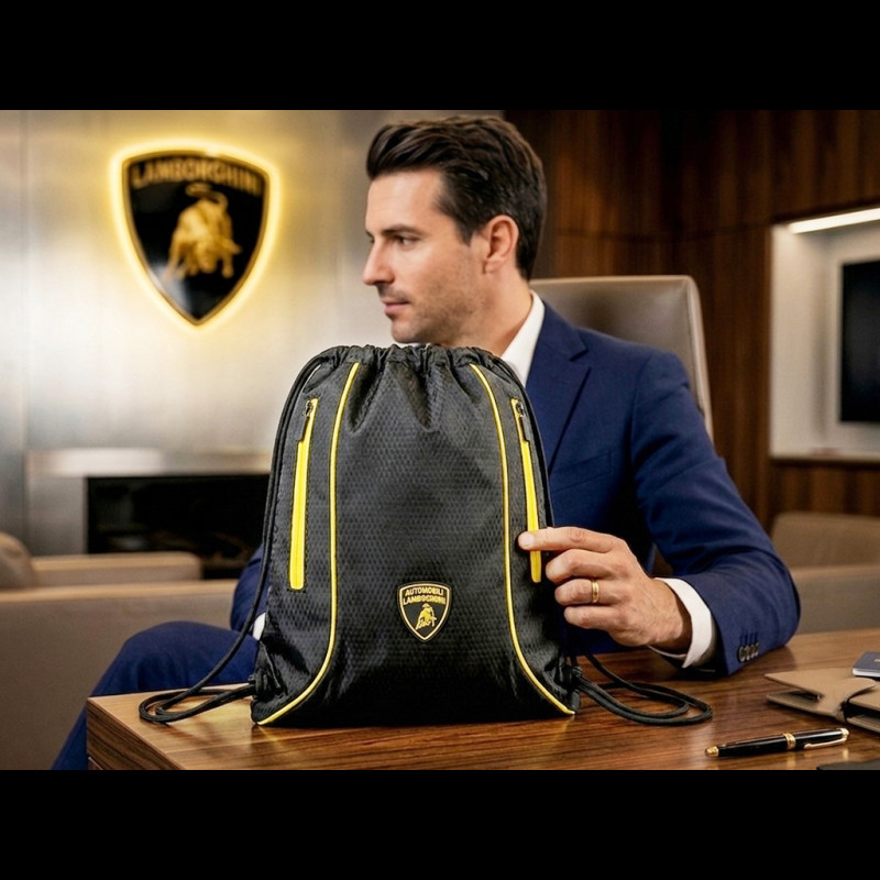 Lamborghini Leichtgewicht Rucksack Schwarz / Gelb GRS22010