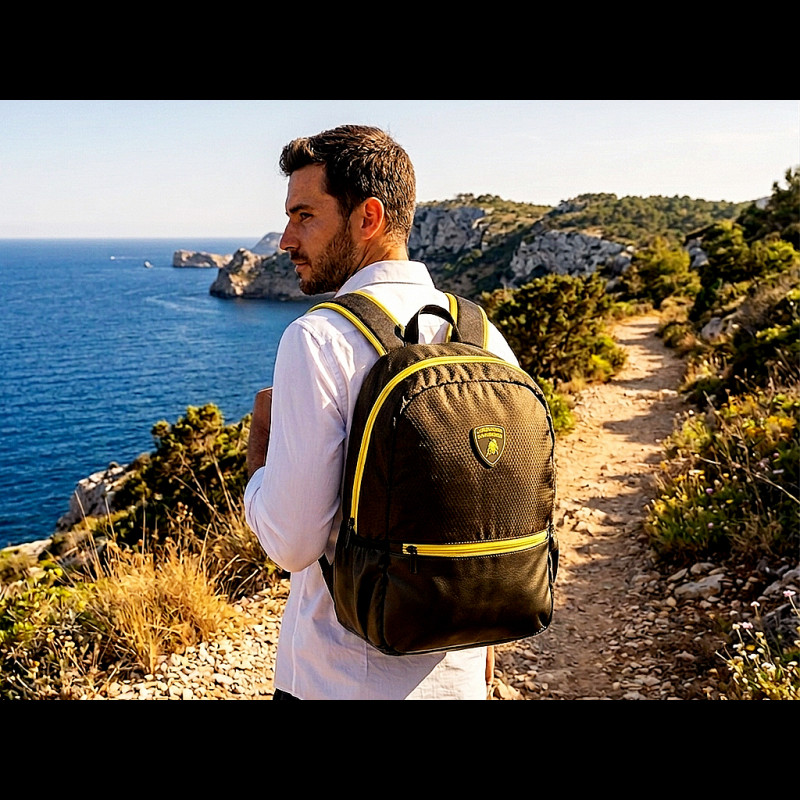 Lamborghini Backpack Black / Yellow GRS22011
