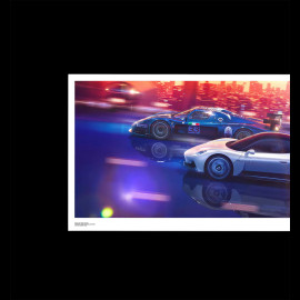 Maserati Framed Poster MC20 / MC12 "Time to be Audacious" 50 x 24 cm 920030400
