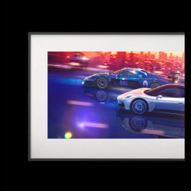 Maserati Gerahmtes Poster MC20 / MC12 Zeit für Kühnheit 50 x 24 cm 920030400