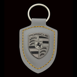 Porsche Keyring Turbonite Crest Chalk Grey / Signal Yellow WAP0500600T0WS