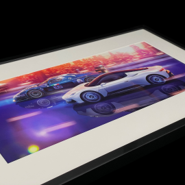 Maserati Framed Poster MC20 / MC12 "Time to be Audacious" 50 x 24 cm 920030400