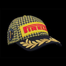 SELTEN : Pirelli Cap Sieger Silverstone GP 2026 F1 Bestickt Schwarz / Gelb 0117 - Unisex