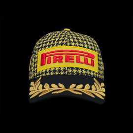 SELTEN : Pirelli Cap Sieger Silverstone GP 2026 F1 Bestickt Schwarz / Gelb 0117 - Unisex