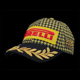SELTEN : Pirelli Cap Sieger Silverstone GP 2026 F1 Bestickt Schwarz / Gelb 0117 - Unisex