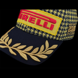 SELTEN : Pirelli Cap Sieger Silverstone GP 2026 F1 Bestickt Schwarz / Gelb 0117 - Unisex