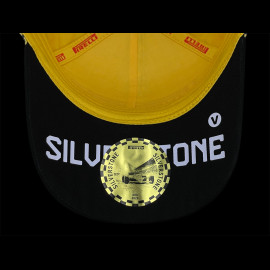 SELTEN : Pirelli Cap Sieger Silverstone GP 2026 F1 Bestickt Schwarz / Gelb 0117 - Unisex