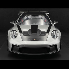 Porsche 911 GT3 RS Type 992.1 2022 Weissach Package Silver GT / Red Stripes 1/8 GT Spirit GTS802001