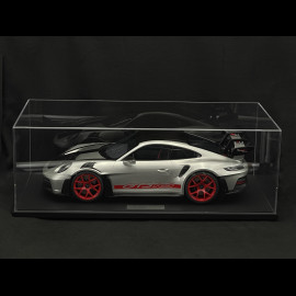 Porsche 911 GT3 RS Type 992.1 2022 Weissach Package Silver GT / Red Stripes 1/8 GT Spirit GTS802001