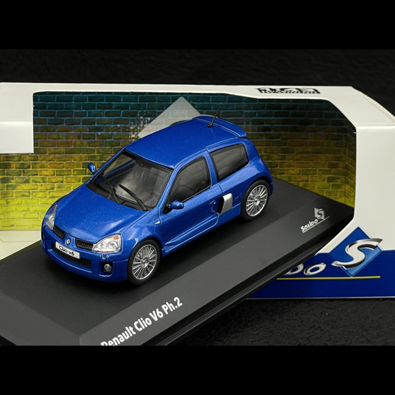 Renault Clio V6 Phase 2 2003 Ilias Blau 1/43 Solido S4318101