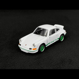 Porsche 911 Carrera RS 2.7 1973 White / Green Stripes Friction Toy 1/38 Welly MAP01091124